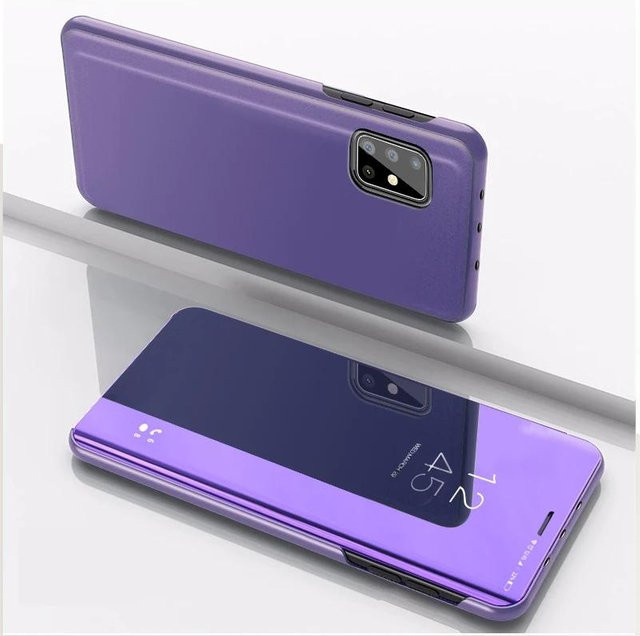Klappspiegelhülle für Samsung Galaxy A55 A16 A56 A36 A26 A35 A25 A15 5G A54 A52 A32 A22 A12 A71 4G in Violett - Bild 1
