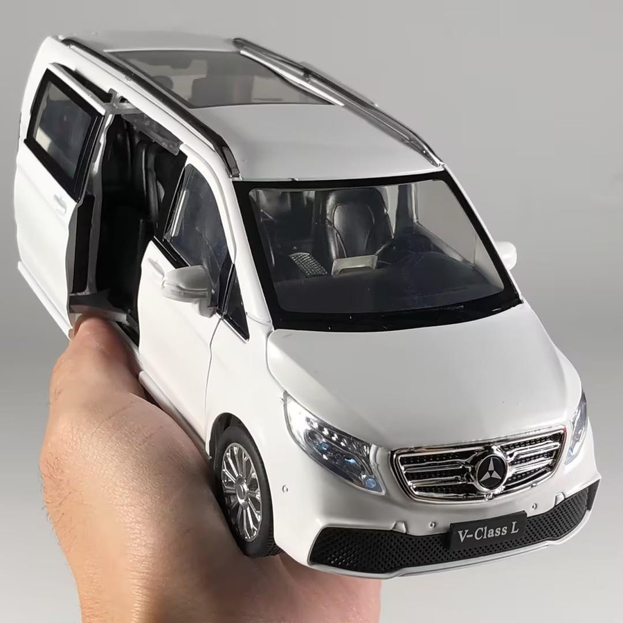Maisto Benz V260L MPV Modellauto 1:24 Metall weiß - Bild 2