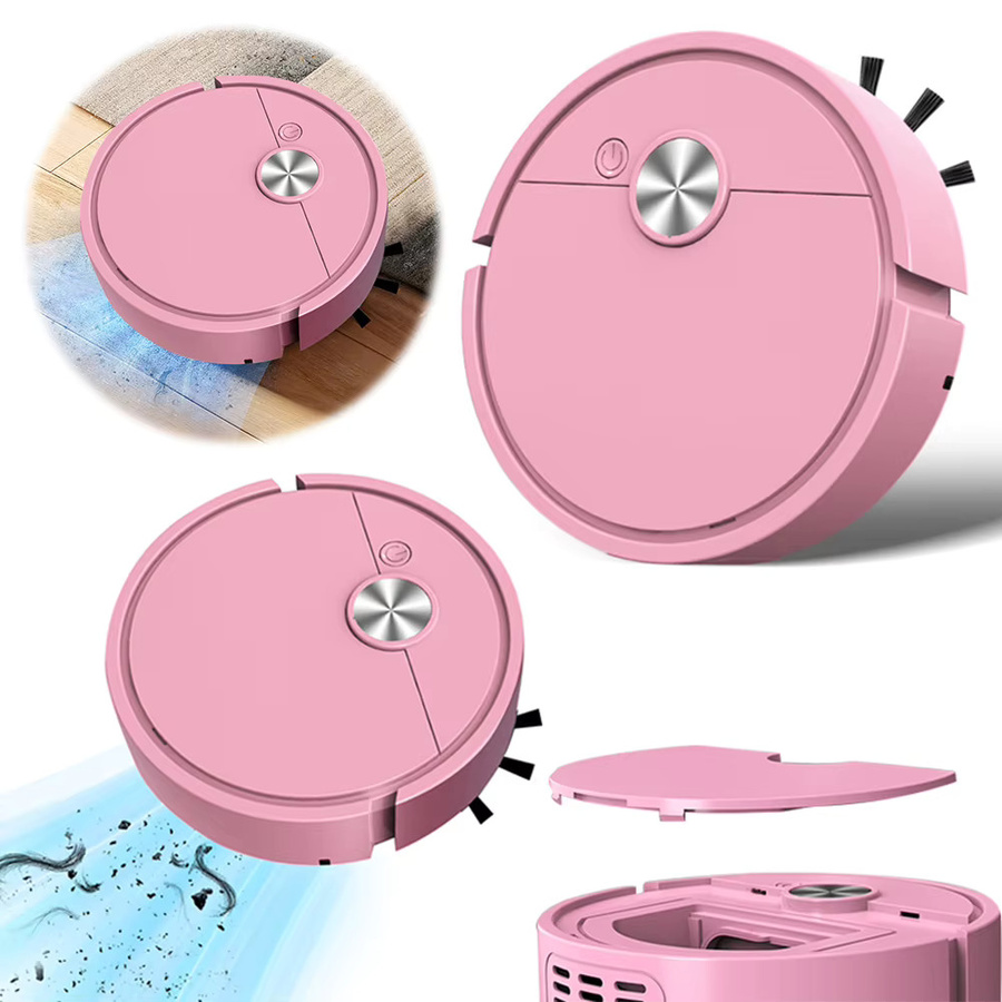 APWIKOGER 3-in-1 Roboter-Staubsauger Saug- und Wischroboter für Tierhaare in Schwarz oder Pink - Bild 3