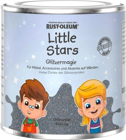 Rust-Oleum Little Stars Glitzermagie Glänzende Rüstung in Silber Multicolour 250 ml - Bild 1