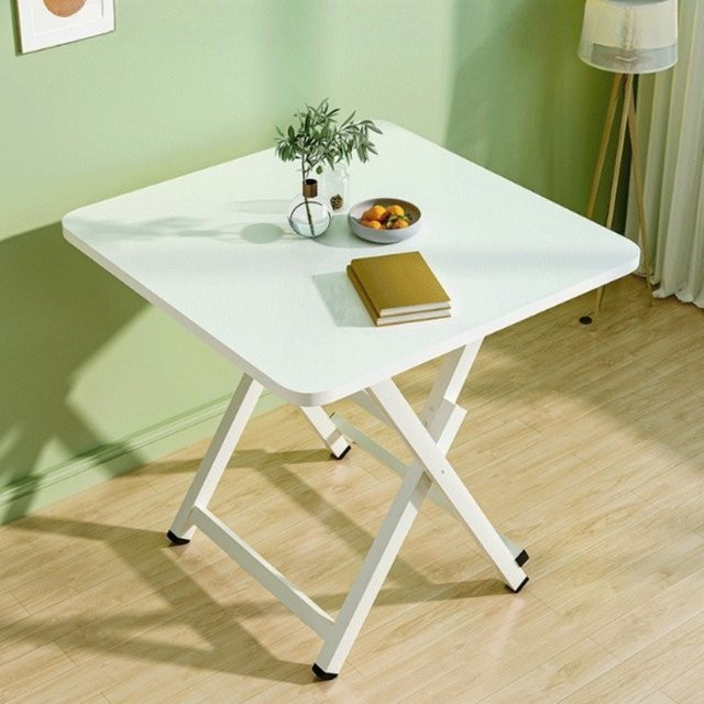 LIUSHADUOLA Klappbarer Esstisch in modernem Design, matt, für Garten und Esszimmer, Farben: Schwarz oder Weiß - Bild 1