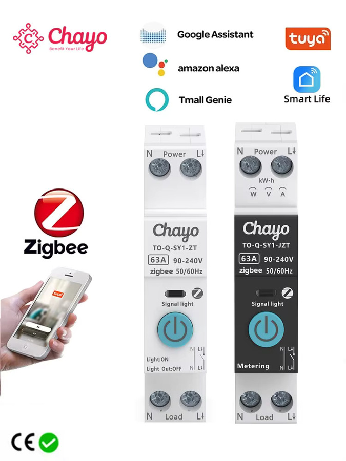 Tongou Smart Stromschalter WiFi Switch 1P 63A für DIN-Schiene in Weiß - Bild 3