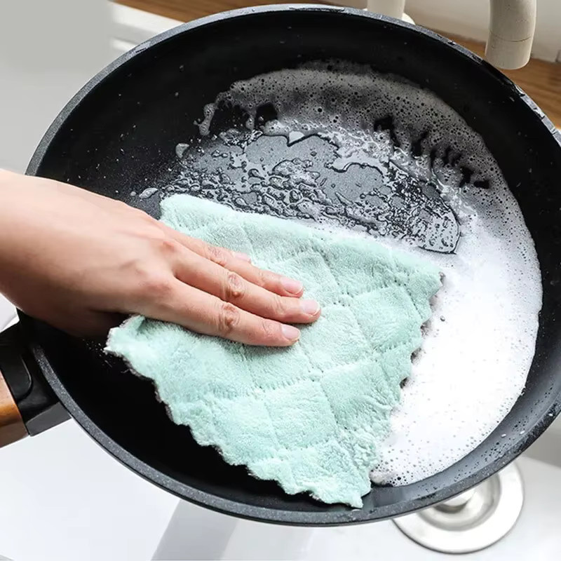 HOCOSHINE Mehrzweck-Geschirrtücher Set aus saugfähigen Reinigungstüchern für die Küche, 10 Stück, Multicolour - Bild 2