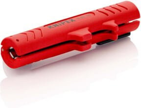 Knipex Universal-Abmantelungswerkzeug für Rundkabel und Feuchtraumkabel, Farbe: Rot, Länge: 125 mm, Durchmesser: 8,5 bis 12,5 mm - Bild 2