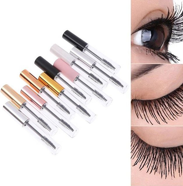 Mascara-Tuben, 10 ml, matt, weiße Kappe, nachfüllbar - Bild 1
