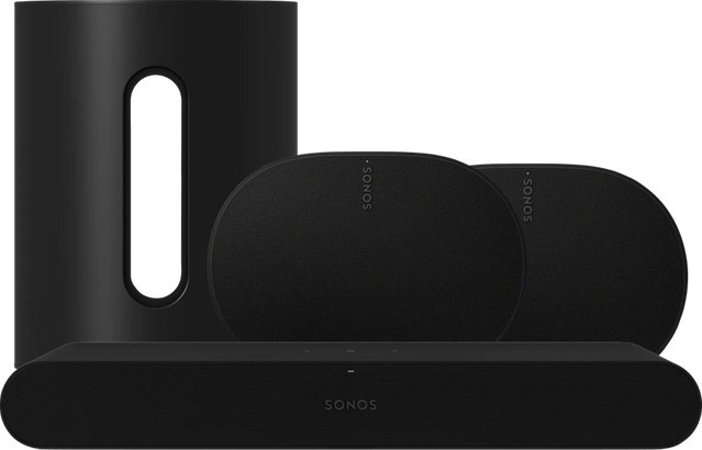 Sonos Sound System Set bestehend aus Ray, Era 300 und Sub Mini in Schwarz - Bild 1