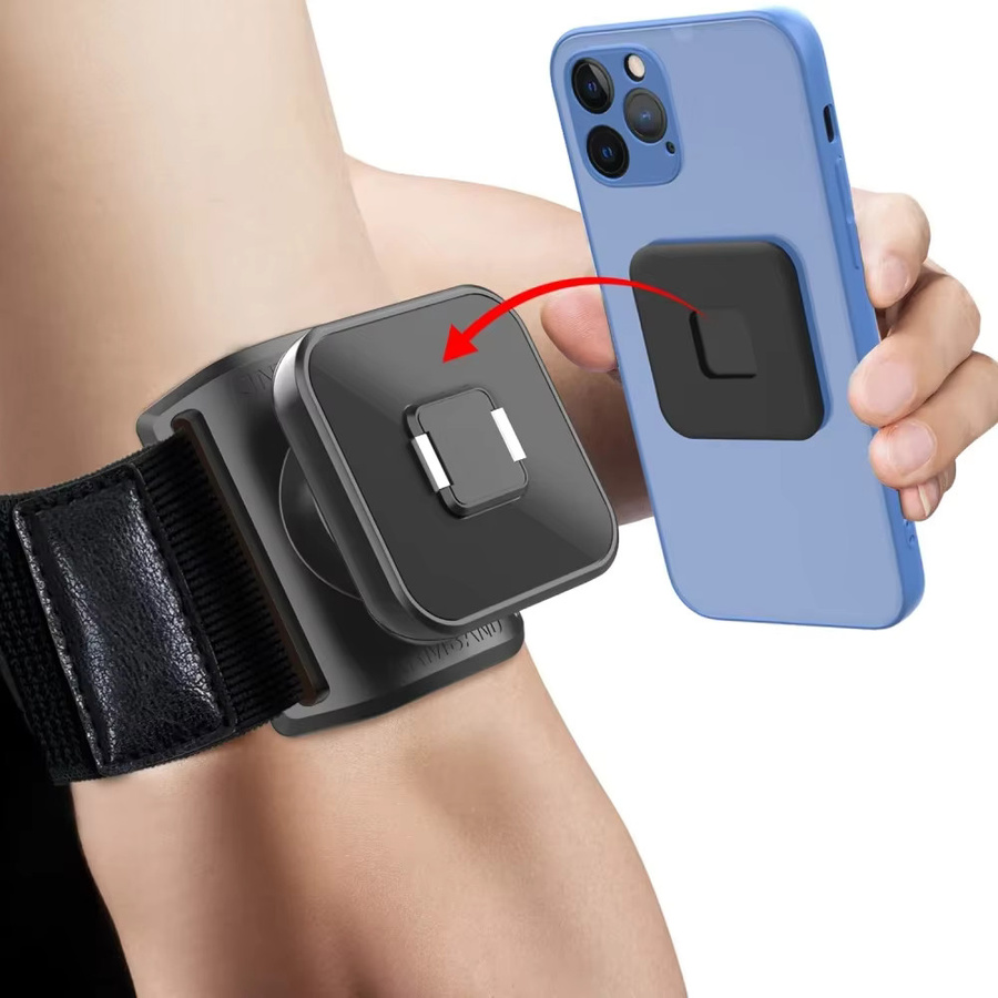 Maerknon Universal Sport Armband Telefon Halter in Schwarz für Laufen, Radfahren und Fitness - Bild 2