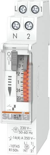 Suevia SU400432 DinO One RS Zeitschaltuhr für Hutschiene mit Wochenprogramm, 230 V/AC, Weiß - Bild 1