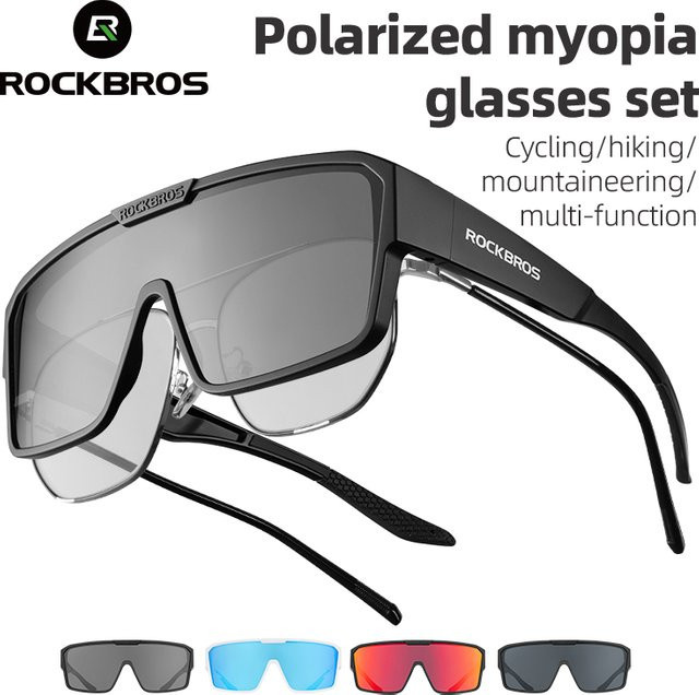 ROCKBROS Sonnenbrille, Vollrand, Black, Unisex - Bild 1