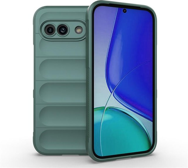 Stoßfeste Silikon Schutzhülle für Google Pixel 9A, Pixel 10 und Pixel 9 Pro XL in Grün und Multicolour - Bild 1