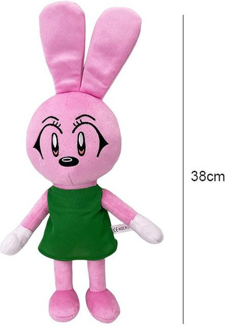 Yiran toy Riggy Das Kaninchen Plüschtier, Stoffpuppe, Blau Rosa - Bild 1