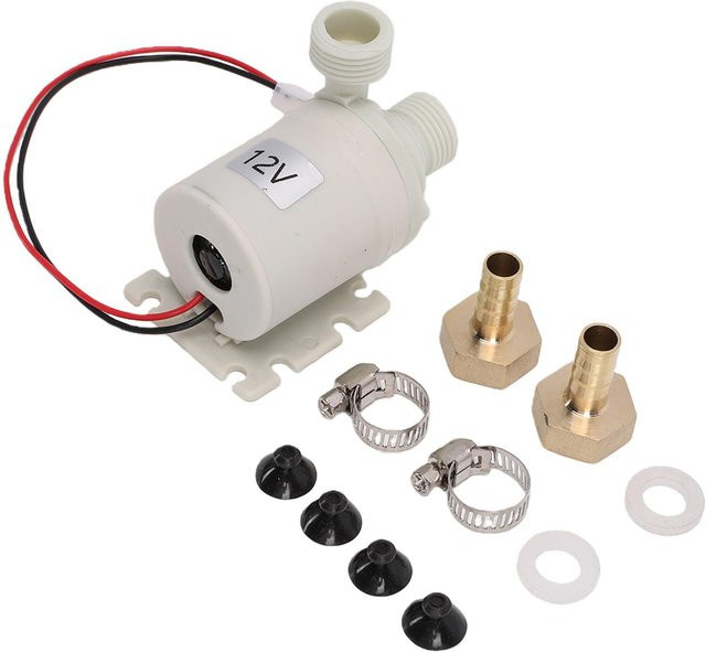 Bürstenlose Tauchpumpe Booster für Solar-Warmwasserbereiter, 3 Meter Hub, 8 L/Min, Weiß - Bild 1