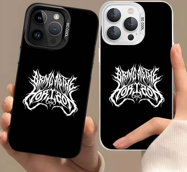 Bring Me The Horizon Handyhülle für iPhone 17 17Air 16 15 14 13 12 11 Pro Max Plus in Bunt und Silber - Bild 1