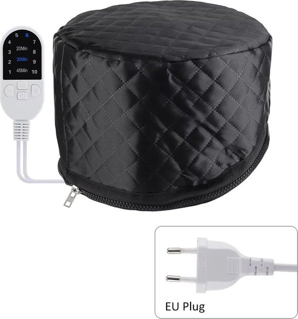 Hailicare Haarsteamer-Kappe Thermische Haarmaske, Damen, Black - Bild 1