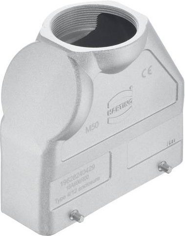 Harting Tüllengehäuse 19 62 824 0429 in Grau aus Aluminium - Bild 1