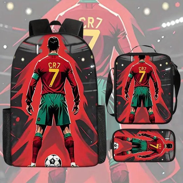 Dreiteiliges Schulrucksack-Set von Treasure Shoe House in Multicolour für Kinder und Schüler - Bild 1