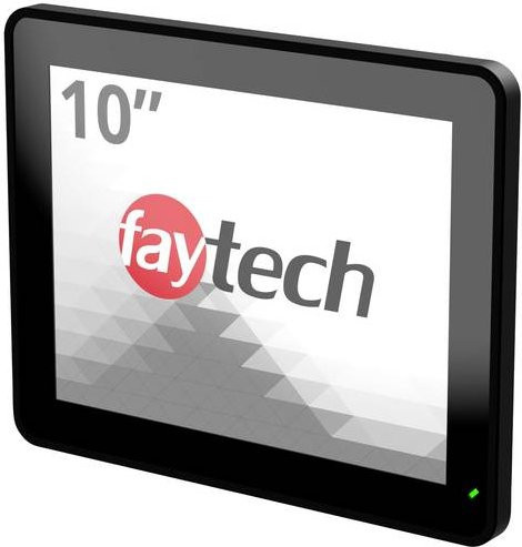 Faytech FT10BX6413ECAPOB Touchscreen-Monitor 9,7 Zoll Full HD 1920 x 1080 Pixel Schwarz mit HDMI und DisplayPort - Bild 1