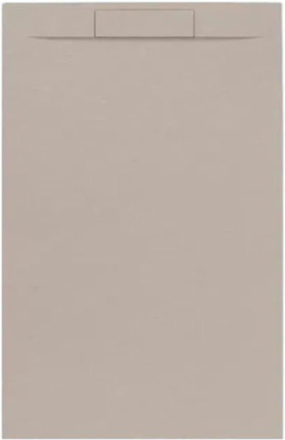 Frascio New Technology Duschwanne Vulcano Line Plus aus Harz und Marmorpulver mit Seitengitter in Moka, B/T: 165 x 70 cm - Bild 1
