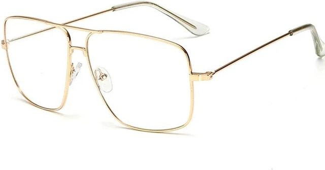 Dote Sonnenbrille, Metall, Vollrand, Square, Gold, Unisex - Bild 1