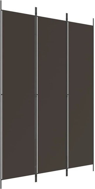 vidaXL 3-teiliger Paravent aus Stoff in Braun B: 150 cm, H: 220 cm - Bild 1