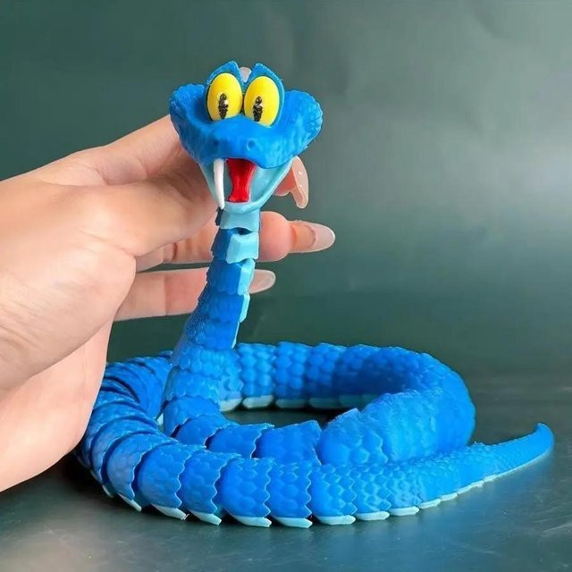 Gary Schlange, Artikulations-Spielzeugschlange, 3D-gedrucktes Schlangenmodell, ab 14 Jahren - Bild 1