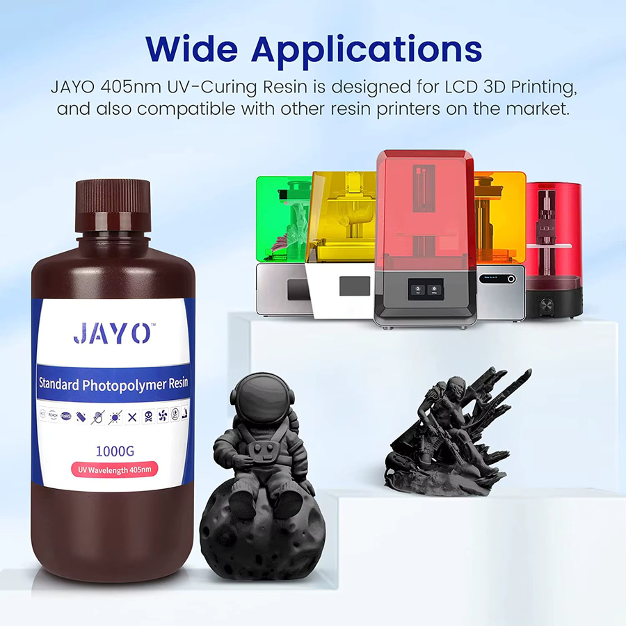 JAYO LCD-Photopolymerharz für 3D-Drucker, Standard/ABS-ähnlich/PA, 10 kg, 405 nm, Mehrfarbig - Bild 3