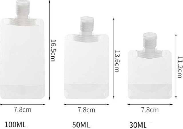 Binchi Health Technology Leere Quetschbeutel, 50 ml, Weiß - Bild 1