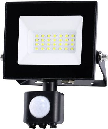 Heitronic BOLTON 2.0 VO-501416 LED-Außenstrahler 20W in Schwarz mit Bewegungsmelder und Dämmerungssensor - Bild 1