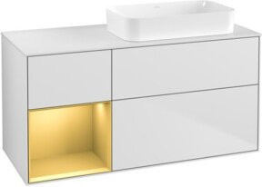 V&B Waschtischunterschrank Finion in Weiß Lack, B/T: 120 x 60 cm - Bild 1