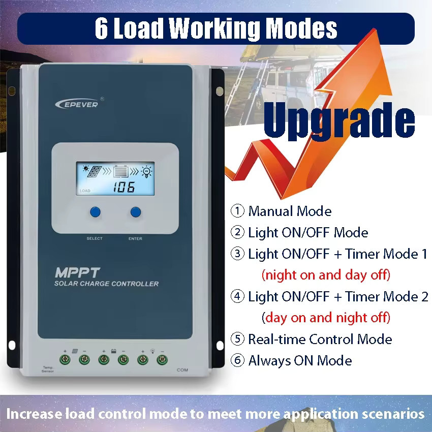 EPEVER TracerANG MPPT Solarladeregulator mit WIFI 2.4G Mobile App für 12V/24V - Bild 2