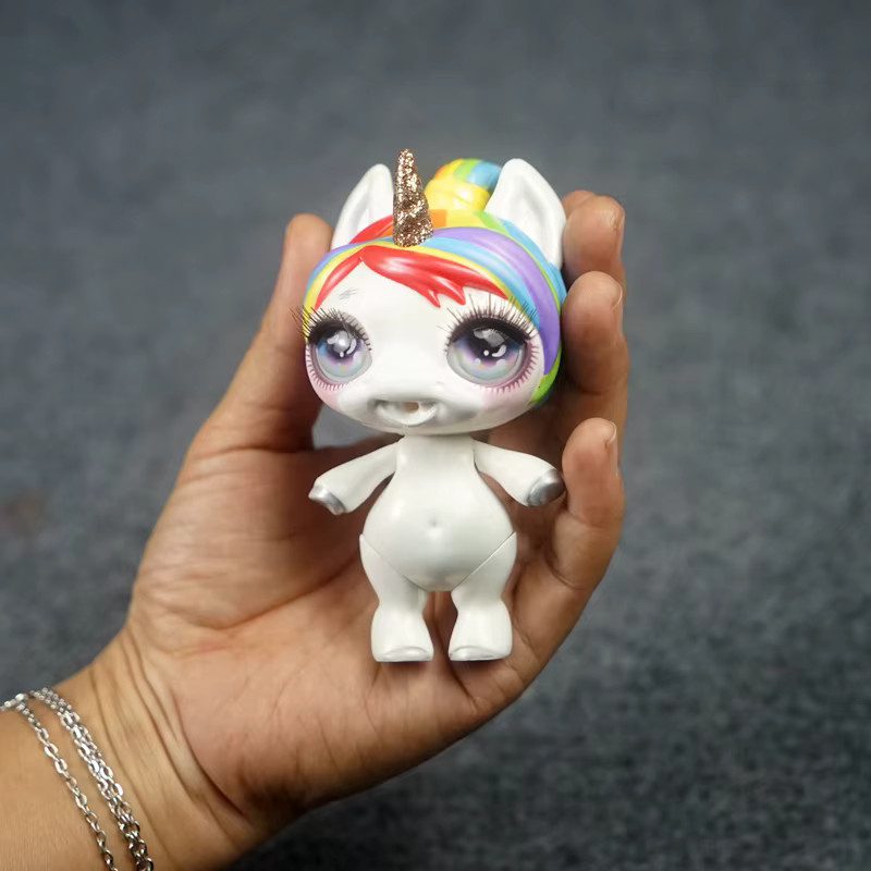 Playmates Einhorn, Cartoon Tier Modell, fully articulated, bunt - Bild 3