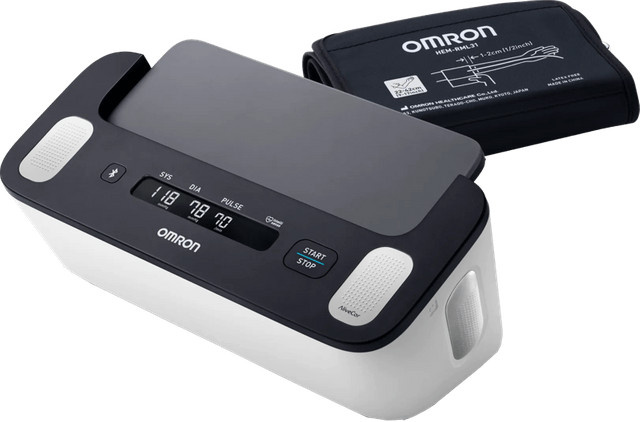 Omron Complete ECG Recorder in Schwarz und Weiß - Bild 1