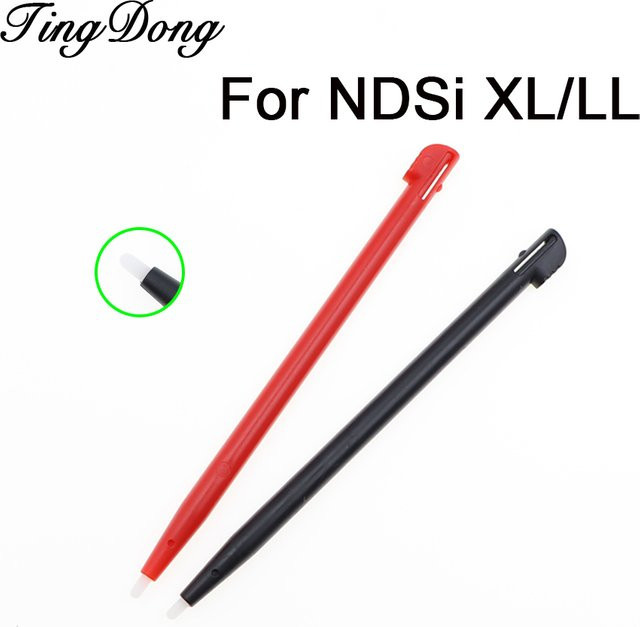 TingDong Kunststoff-Stylus-Touchscreen-Stift für NDSi XL LL Spielekonsole in Schwarz - Bild 1