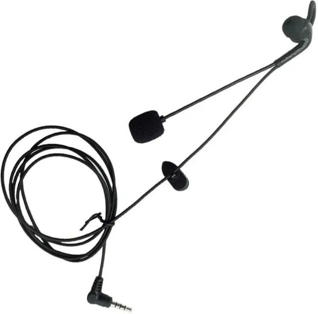 Luyacoth Fußball Schiedsrichter Ohrhörer In-Ear mit 3,5mm Klinkenstecker in Schwarz - Bild 1