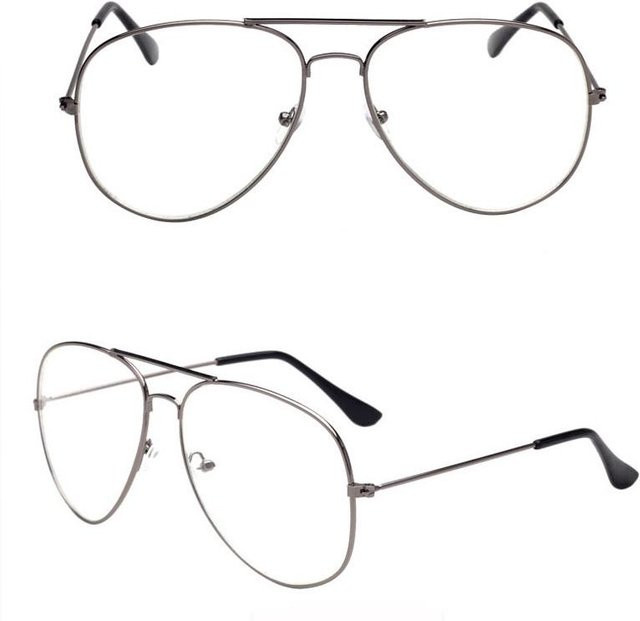 Fable Korrektionsbrille Aviator, Metall, Vollrand, Gold, Transparent, Unisex - Bild 1