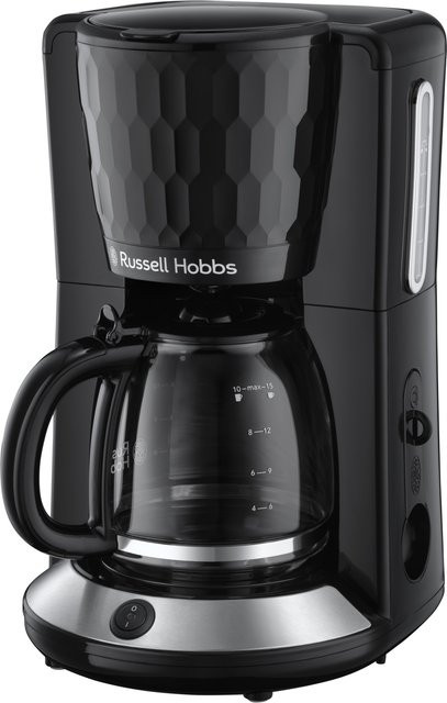 Russell Hobbs Kaffeemaschine Honeycomb in Schwarz mit Glaskanne und Warmhaltefunktion - Bild 1