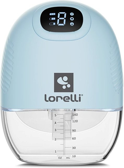 Lorelli elektrische Milchpumpe Alice in Blau mit 140ml Fassungsvermögen, 9 Stufen, 3 Modi und LED-Anzeige via USB-Kabel - Bild 1