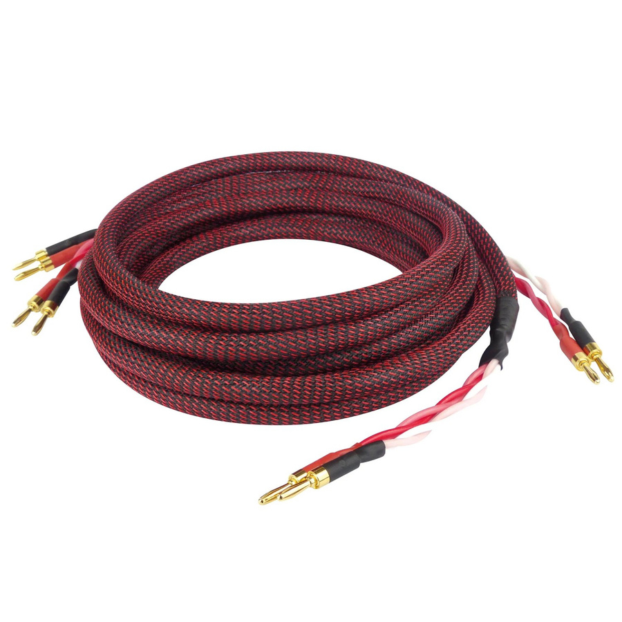 Dynavox Perfect Sound Lautsprecherkabel Paar in Schwarz und Rot, Länge: 3 Meter - Bild 2