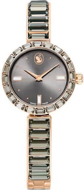 Swarovski Armbanduhr, Quarz, Silber, Kristall, Grau, Damen - Bild 1