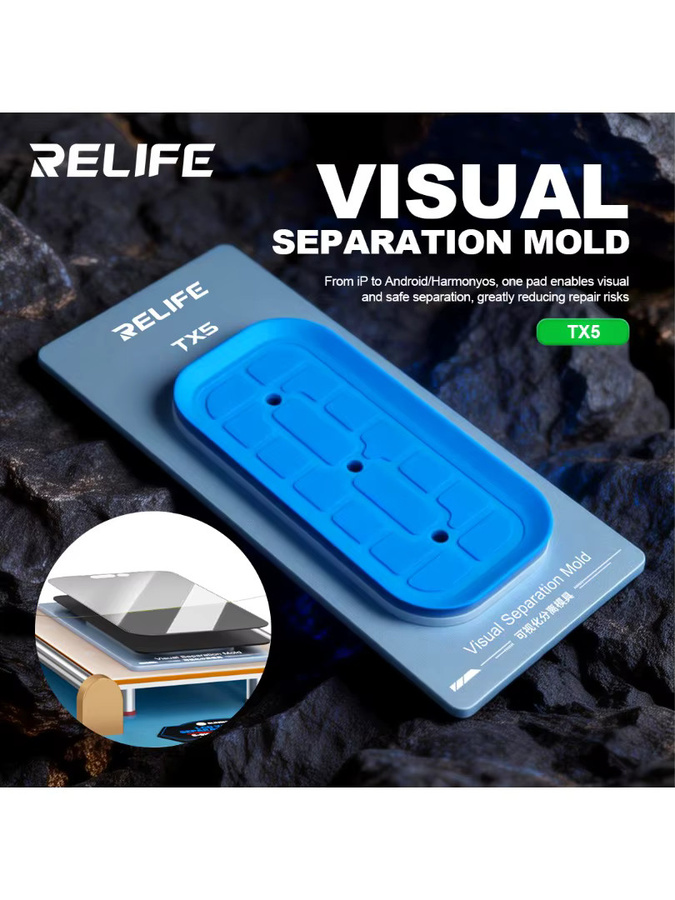 RELIFE TX5 Visuelle Trennform für iPhone 12-17 Serie und Android HarmonyOS aus Aluminiumlegierung in Blau - Bild 6