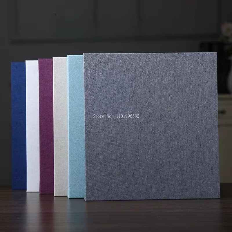 Vintage Leinen Fotoalbum in Beige für kreative DIY-Geschenke und zur Dokumentation des Kinderwachstums - Bild 2