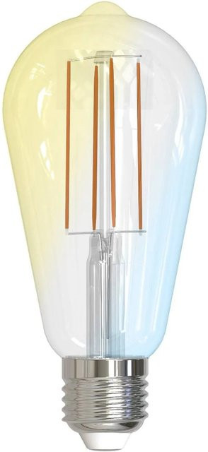 LUUMR Smart LED Filament Lampe ST64 E27 in Transparent aus Glas, dimmbar mit ZigBee, Tuya und Philips Hue Kompatibilität - Bild 1