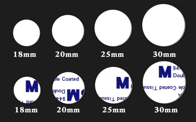 100 Stück EM4100 RFID Proximity Smart Card Coin Tags 125 kHz in Weiß mit selbstklebender Rückseite für die Zugangskontrolle - Bild 1