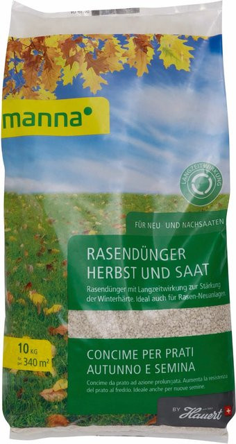 Manna Rasendünger Herbst und Saat granuliert 10 kg - Bild 1