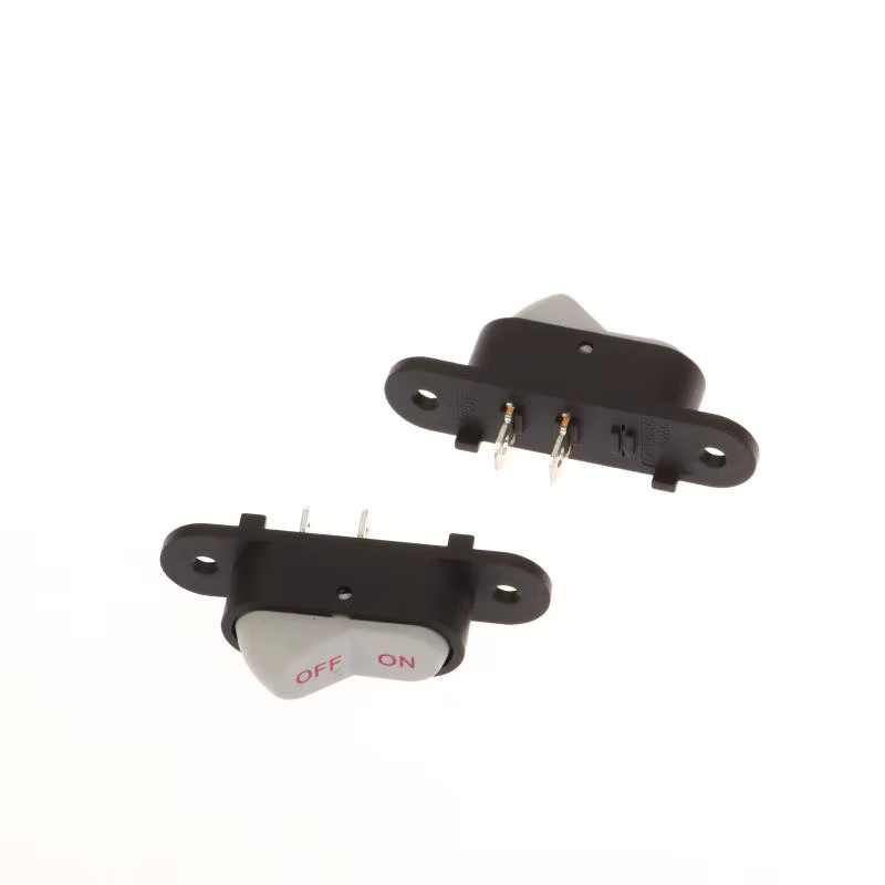 Weißer 2-Pin Ein/Aus Schalter für elektrische Geräte 250V 6A / 125V 10A - Bild 2