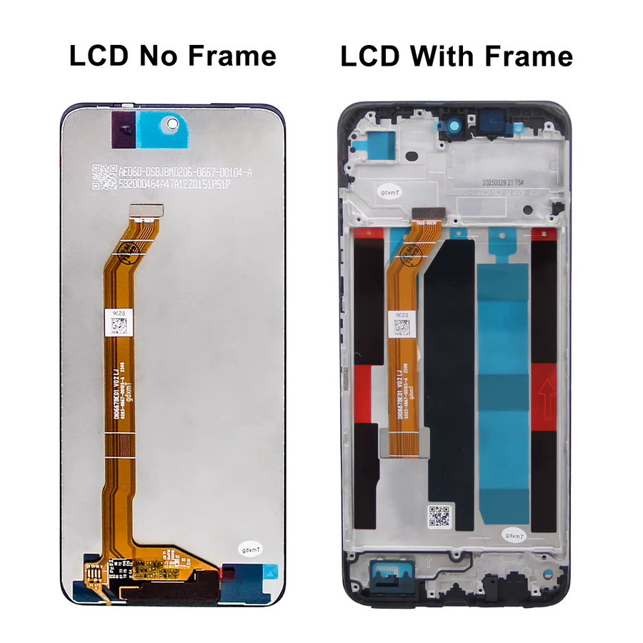 OPPO Realme C71 LCD Touchscreen-Display-Baugruppe in Schwarz als Reparatur-Ersatzteil mit 6,67 Zoll - Bild 2