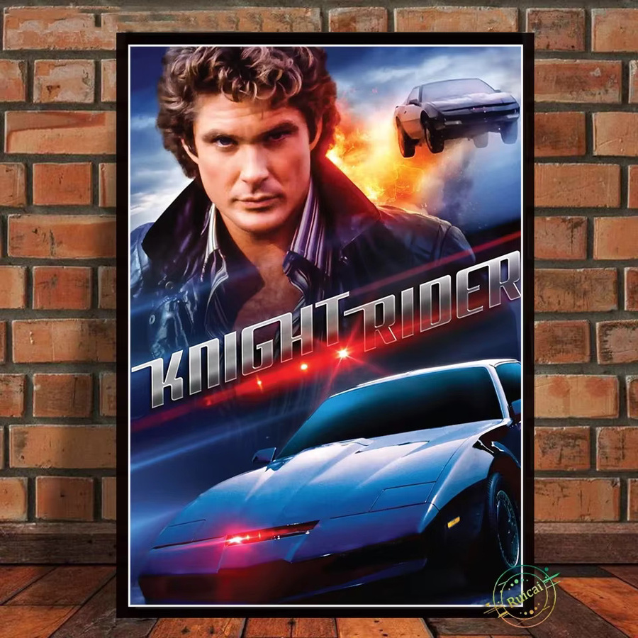 Knight Rider TV-Serie Leinwandgemälde Ruicai Retro Wandkunst in Mehrfarbig - Bild 2