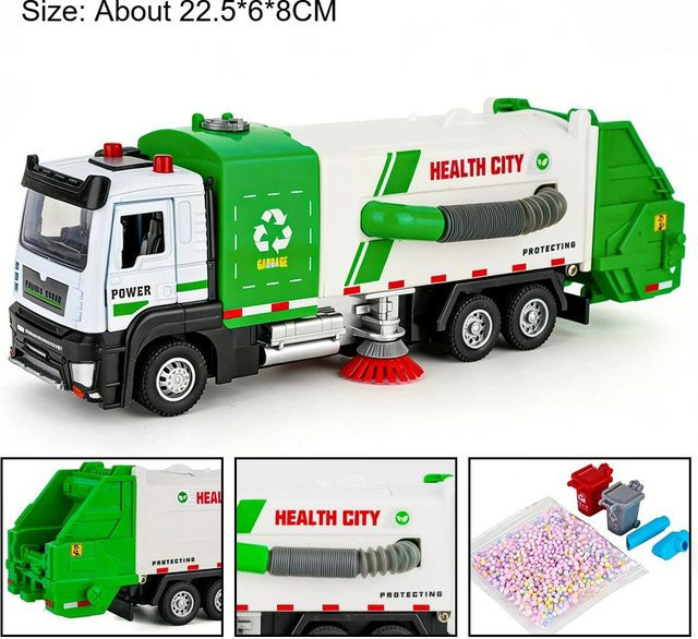 Linyi toy car Sandtransportwagen Kehrmaschine, Modellauto, 1:32, Metall, ab 14 Jahren - Bild 1