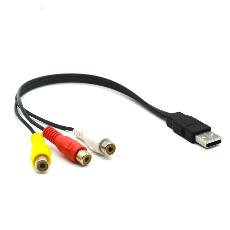 BSN USB auf 3 Cinch Adapter Audio Video Konverter Multicolour - Bild 2