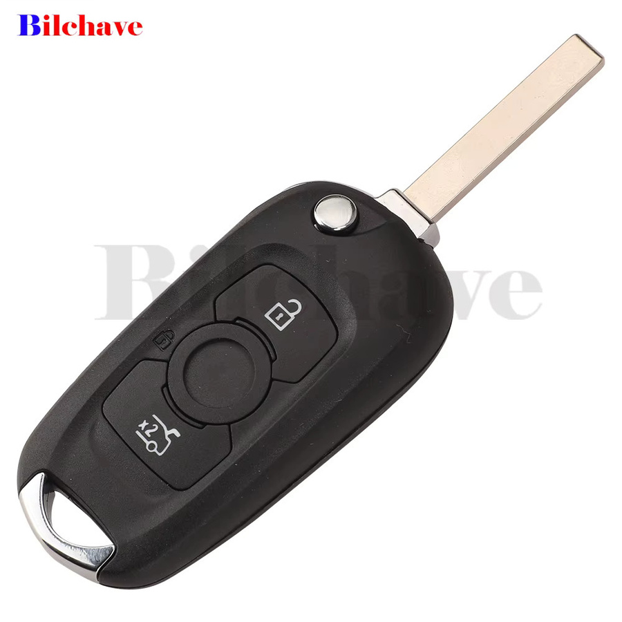 Jingyuqin 3-Tasten-Klapp-Autoschlüssel-Fernbedienung für Opel Astra K Buick Verano Regal Excelle GT Excelle XT LaCROSSE, 433/315 MHz, Schwarz - Bild 2